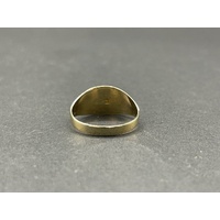 Mens 9ct Yellow Gold Signet Ring