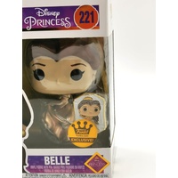 Funko Pop! Disney Princess Belle Gold #221 Exclusive Vinyl Figure with Pin