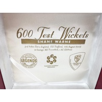 Shane Warne Signed Ceramic Ball 600 Test Wickets Limited Edition 170/600 and COA