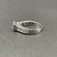 Ladies 14ct White Gold Diamond Ring
