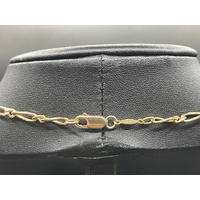 Unisex 18ct Yellow Gold Figaro Link Necklace
