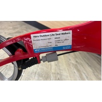 Hero Medical Outdoor Lite Aluminium Seat Walker Red