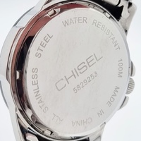 Chisel Mens Stainless Steel Quartz Watch 5829253 100M WR Luminous Dial