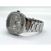 Guess Duchess Ladies Silver Crystal Dial Stainless Steel Quartz Watch GW0558L1