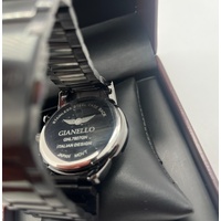 Gianello GNL7927GN Stainless Steel Case Back Italian Design Mens Watch with Case