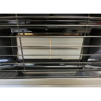 Rinnai Econoheat 850 Unflued Natural Gas Radiant Heater Platinum Silver