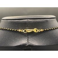 Ladies 22ct Yellow Gold and Bead Fancy Necklace