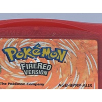Authentic Pokémon Fire Red Version Game Boy Advance Video Game Cartridge