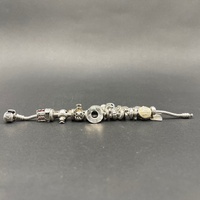 Ladies 925 Sterling Silver Snake Link Charm Bracelet