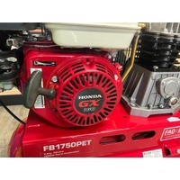IRONAIR FB1750PET Honda GX160 4KW 5.5HP 50L 289L/Min Petrol Belt Compressor