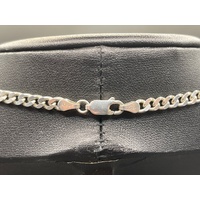 Unisex 925 Sterling Silver Curb Link Necklace