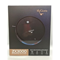 MyGenie ZX3000 Robotic Vacuum Mop One Pass Cleaning HEPA Gyroscopic Black