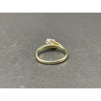 Ladies 9ct Yellow Gold Diamond Cluster Ring