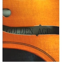 Golden Age Violin Starter Set with Bow and Case Acoustic Kit for Beginners