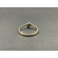 Ladies 9ct Yellow Gold Cubic Zirconia Ring