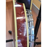 Tennessee 5 String Banjo Bluegrass Style with Extra Remo Head and Banjo Strap