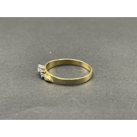 Ladies 18ct Yellow Gold Diamond Enhancer Ring