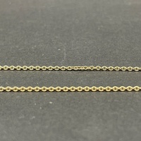 Ladies 14ct Yellow Gold Pandora Oval Link Necklace & CZ Pendant