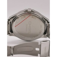 Chisel Mens Silver Tone Green Multi Dial 50m Water Resistant Watch 5829203