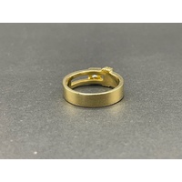 Mens 18ct Yellow Gold Diamond Ring
