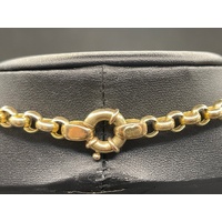 Ladies 9ct Yellow Gold Belcher Link Necklace