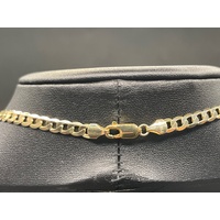 Unisex 9ct Yellow Gold Curb Link Necklace
