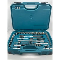 Makita E-10883 221 Piece Socket and Spanner Combo Tool Set with Case Heavy Duty