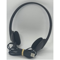 Logitech H340 USB Wired Computer Headset Black Noise Cancelling Mic