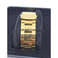 Chisel Mens Watch 5829026 Gold Black Classic Quartz Stainless Steel 100m WR