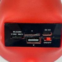 Bulldog Wireless Bluetooth Speaker Portable Red Dog Stereo