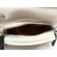 GUESS Pennywise Crossbody Bag White Faux Leather Logo Adjustable Strap