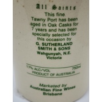 Australian Vietnam Forces 1987 Tawny Port Commemorative Set with 4 Glasses