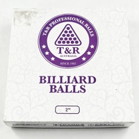 T&R Professional Billiard Ball Set 16 Piece 2 Inch Pool Balls with Cue Ball Boxed