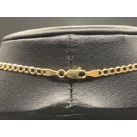 Unisex 10ct Yellow Gold Curb Link Necklace