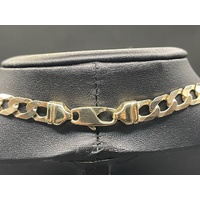Mens 9ct Yellow Gold Curb Link Necklace