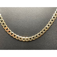 Unisex 9ct Yellow Gold Curb Link Necklace