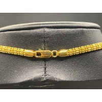 Unisex 22ct Yellow Gold Fancy Link Necklace