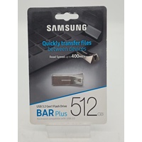 Samsung MUF-512BE3/APC 512GB USB 3.2 Gen 1 Flash Drive Bar Plus Silver