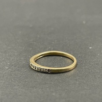 Ladies 10ct Yellow Gold Diamond Band Ring