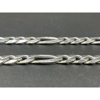 Mens 925 Sterling Silver Figaro Link Necklace