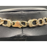 Mens 9ct Yellow Gold Curb Link Necklace