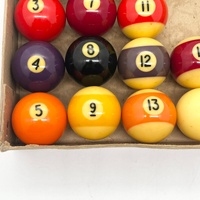 Vintage Permac British Pool Balls Set Incomplete Missing Balls 1 and 14