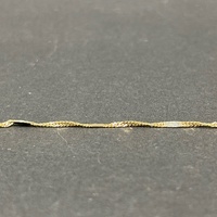 Ladies 9ct Yellow Gold Snake Twist Link Anklet