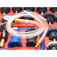 28PC Universal Radiator Pressure Tester Vacuum Kit Cooling Leak Tool