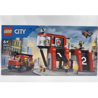 LEGO City Fire Station with Fire Truck 60414 843 Pieces for Ages 6+