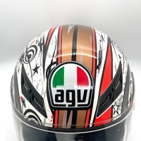 AGV K-3 Motorcycle Helmet Size M 57-58 Open Close Vents with Dust Cover
