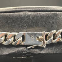 Mens 925 Sterling Silver Curb Link Necklace