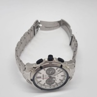 Seiko Coutura SSB433 Mens Chronograph Quartz Watch Silver Dial Steel