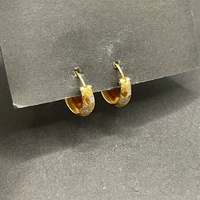 Ladies 22ct Yellow Gold Round Hoop Earrings