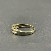 Ladies 9ct Yellow Gold Diamond Band Ring